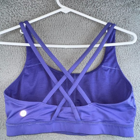 lululemon athletica Other - Lululemon Womens Blue Energy Criss Cross Sports Bra 10